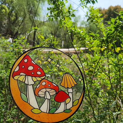 Acrylic Mushroom Window Suncatcher