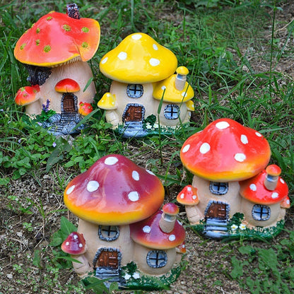 Resin Mushroom House