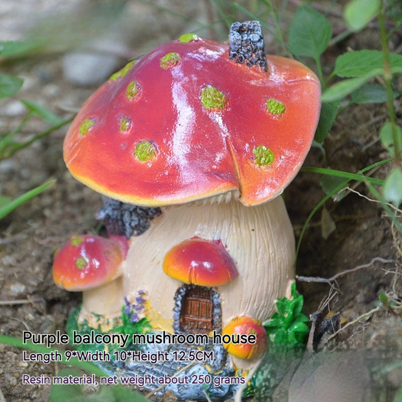 Resin Mushroom House