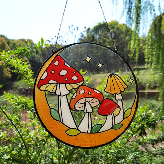 Acrylic Mushroom Window Suncatcher