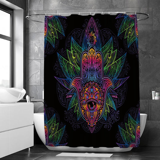 Magic Mushroom Mildew Proof Shower Curtain