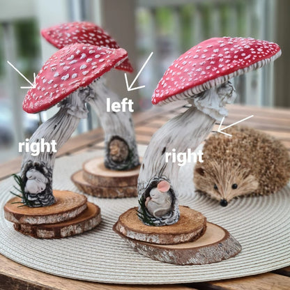 Resin Garden Mushroom House