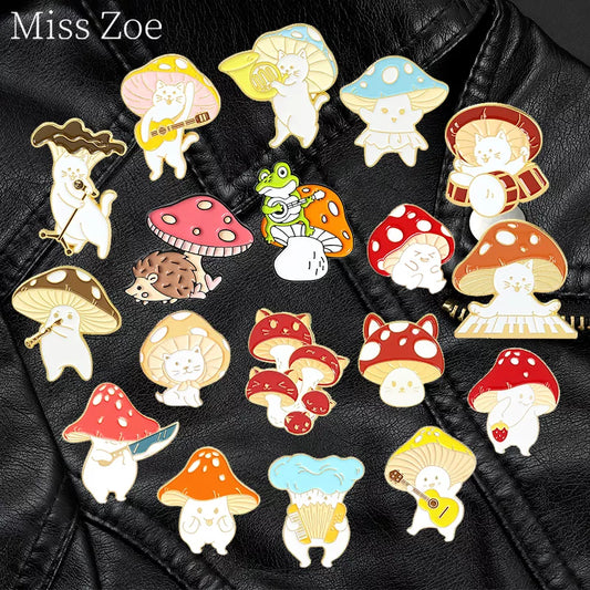 Custom Enamel Pins Mushroom Collection