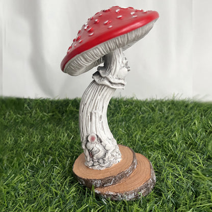 Resin Garden Mushroom House