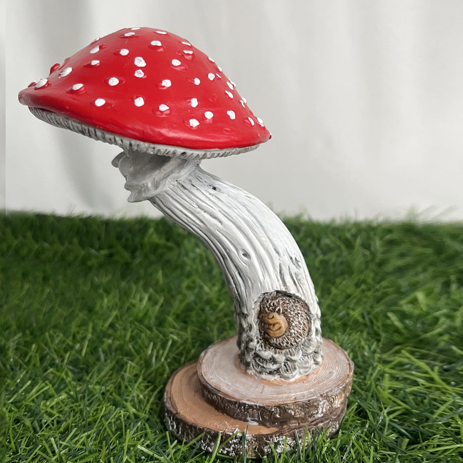 Resin Garden Mushroom House