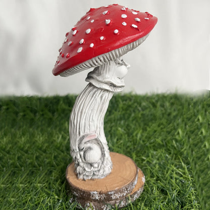 Resin Garden Mushroom House