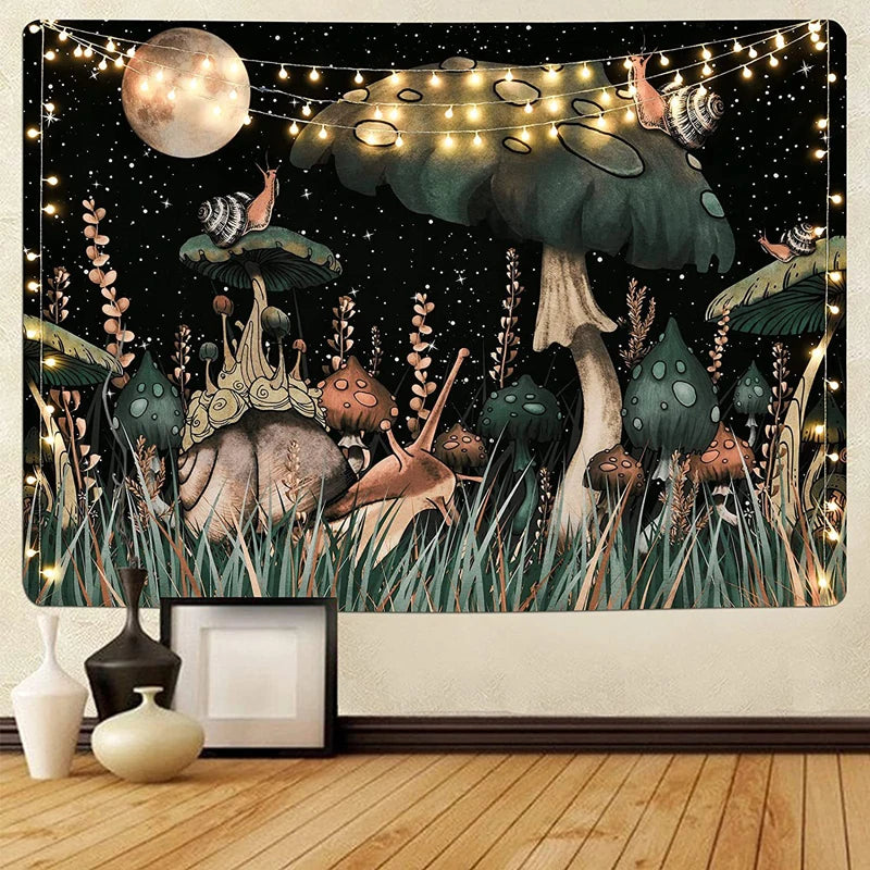 Psychedelic Mushroom Tapestry