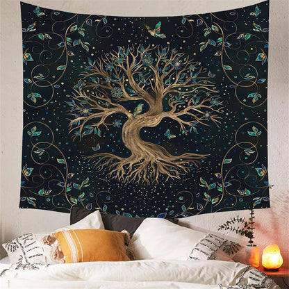 Mysterious Tree of life Tapestry Wall Hanging