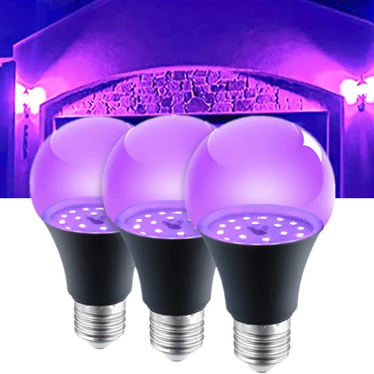 AvvRxx E27 12W UV Purple Black Light Bulb