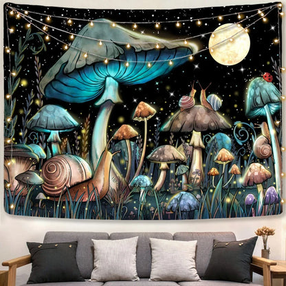 Psychedelic Mushroom Tapestry