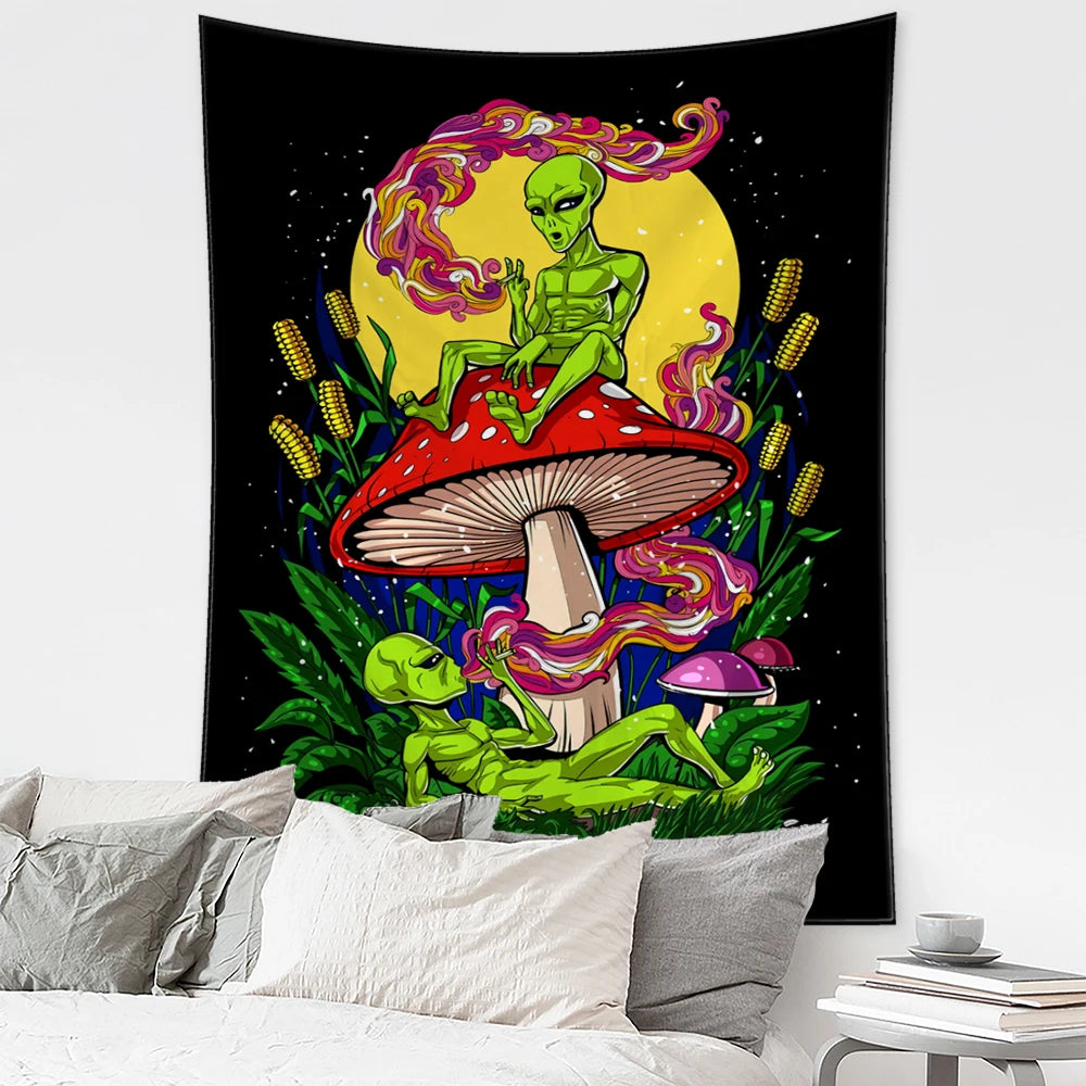 Alien Tapestry Wall Hanging