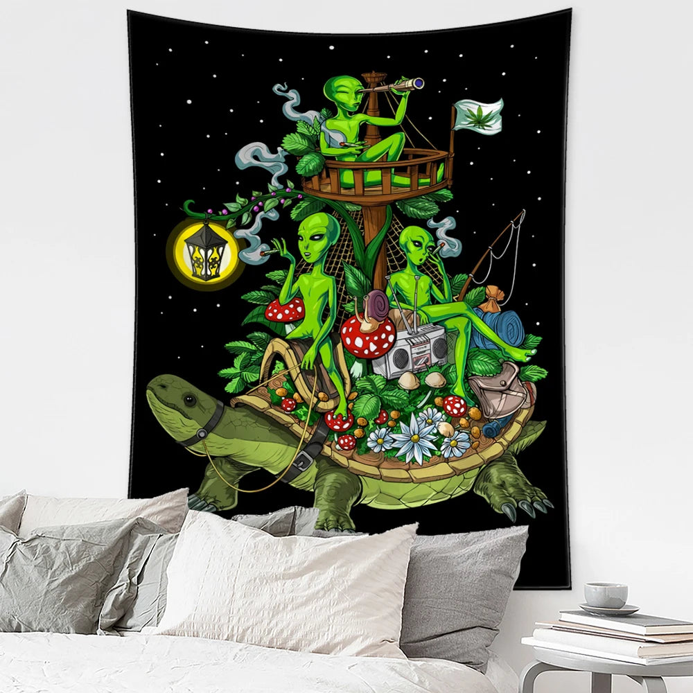 Alien Tapestry Wall Hanging