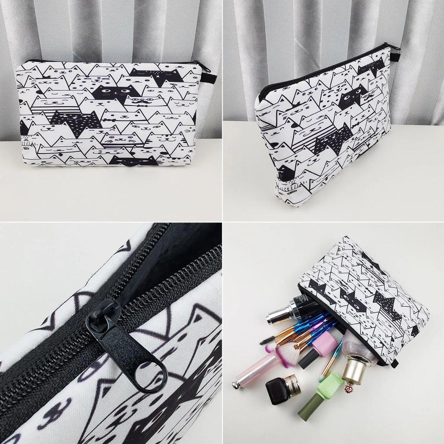 Mushroom Print Cosmetic Bags