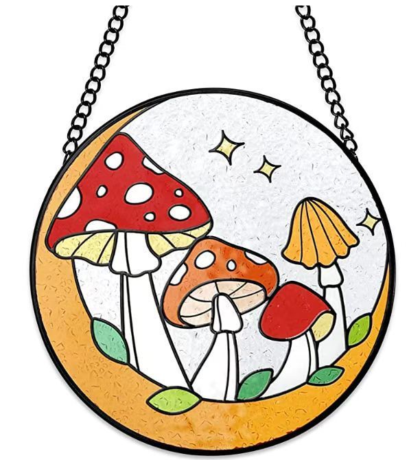 Acrylic Mushroom Window Suncatcher